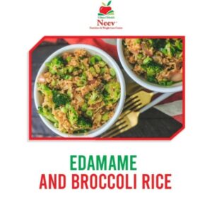 edamame and brocolli rice