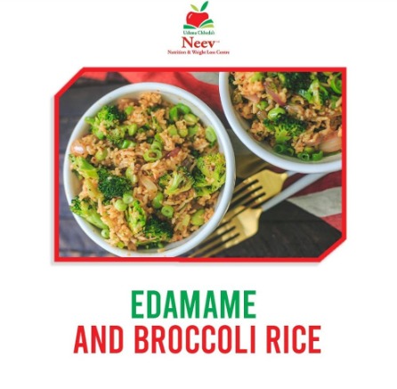 edamame and brocolli rice