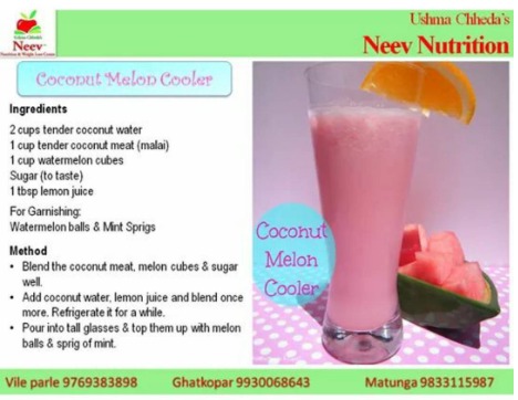 coconut melon cooler