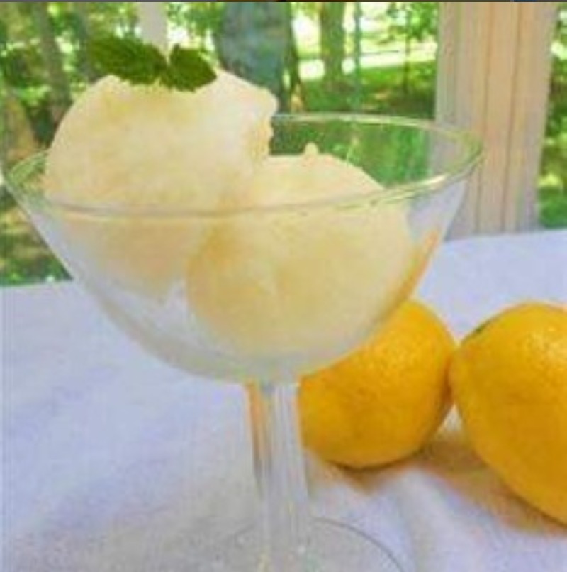 lemon mango sorbet