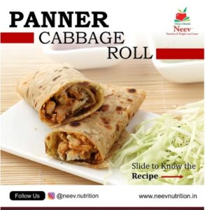 paneer cabbage roll