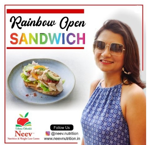 rainbow open sandwich