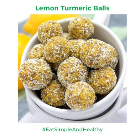 lemon turmeric balls